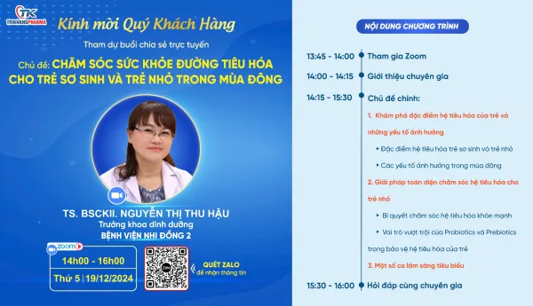 Chăm sóc sức khỏe đường tiêu hóa cho trẻ sơ sinh và trẻ nhỏ trong mùa đông CHĂM SÓC SỨC KHỎE ĐƯỜNG TIÊU HÓA CHO TRẺ SƠ SINH VÀ TRẺ NHỎ TRONG MÙA ĐÔNG