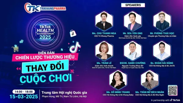 Sự kiện đặc biệt: TikTok Health Business Forum 2025 – Chiến lược thương hiệu, thay đổi cuộc chơi! Sự kiện đặc biệt: TikTok Health Business Forum 2025 – Chiến lược thương hiệu, thay đổi cuộc chơi!